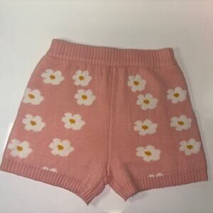 Alterd State Shorts Sz Lg Pink Flower Indie Boho‎ Adventure Sweater Bottoms 70s